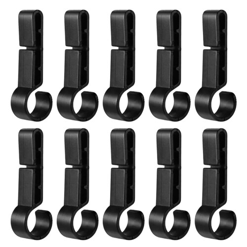 Helmet Headlight Holder, Multipurpose Protective Clips, 10 x Hard Hat Light Hooks