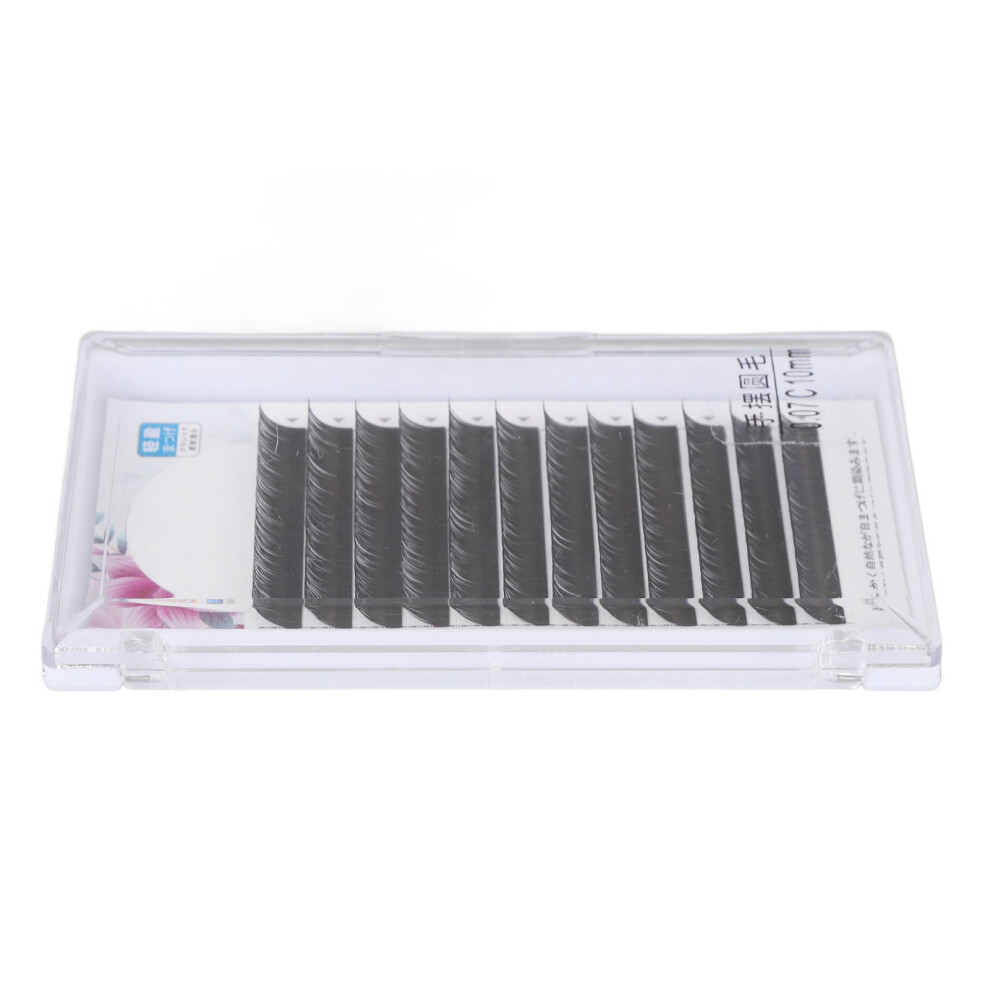 False Eyelashes 0.07C 10mm Grafting Extensions for Beginners, 12 Rows