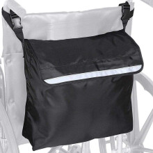 Black Wheelchair Backpack Bag Outdoor Rear Storage Pouch 200g