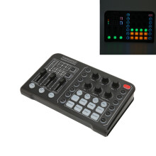 M6 Black Live Sound Card with 1800mAh Battery & Noise Reduction