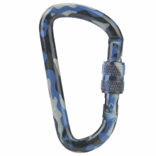 D Shape Carabiner Clip Heavy Duty Auto Locking Twist Lock Aluminum Alloy Keychain Hook For Outdoor Camping Climbing Hiking Mountaineering Cycling Trav