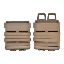 Mag Pouch For Rifle M4 AK AR Tactical Vest, Ambidextrous Design Compatible Molle System Double Magazine Carrier With Kydex Insert, Quick Release Secur