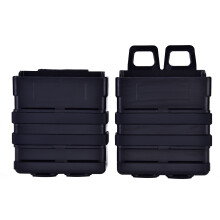Mag Pouch For Rifle M4 AK AR Tactical Vest, Ambidextrous Design Compatible Molle System Double Magazine Carrier With Kydex Insert, Quick Release Secur