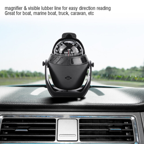 Adjustable Mounting Brackets Digital Marine Compass, Backlight Compass For Reliable Navigation Under Extreme Weather Conditions 2