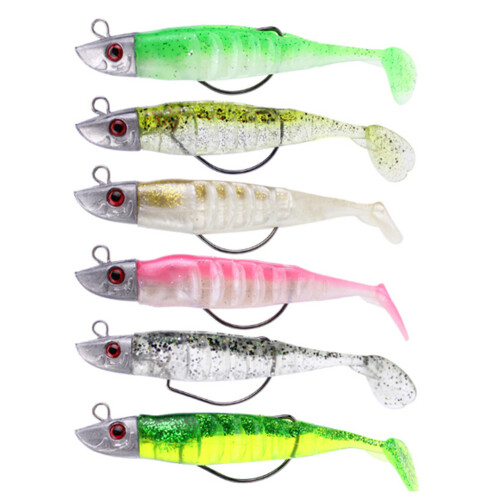 Μαλακά δολώματα ψαρέματος Shad Minnow Swimbaits, δολώματα κολύμβησης με ουρά με ελκυστικό 2