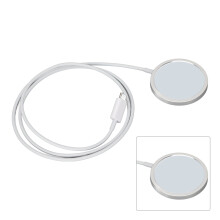 Qi-kompatibel trådløs oplader, integreret USB-C-kabel, ultratyndt design til iPhone 13 13Pro Max, 15W hurtigopladning