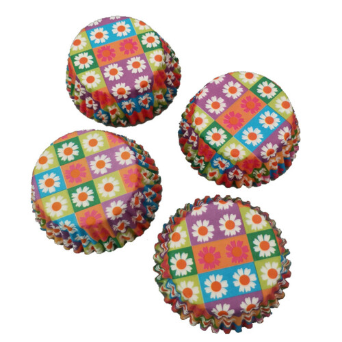 Ταινίες για cupcakes σε σχήμα ουράνιου τόξου, προσθέστε μια πινελιά χρώματος και 1