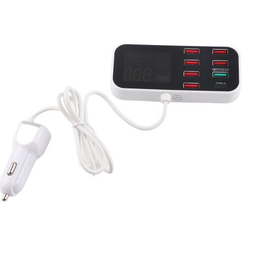 Επιτραπέζιος φορτιστής USB πολλαπλών θυρών με μεγάλη τάση εισόδου, συμπαγή