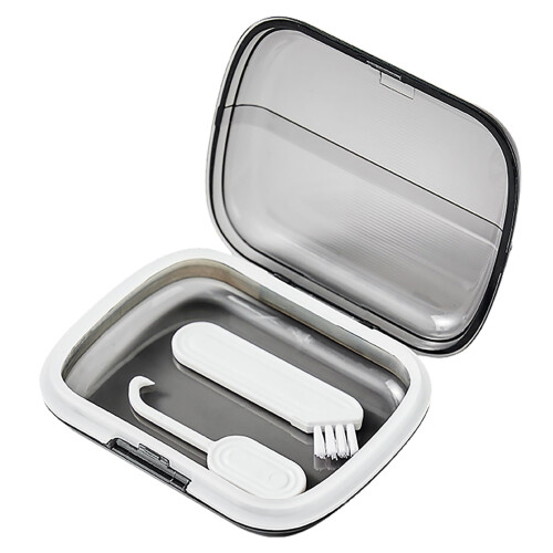 Storage containers, odorless, slim holders with lid hinges – portable mouthguard case
