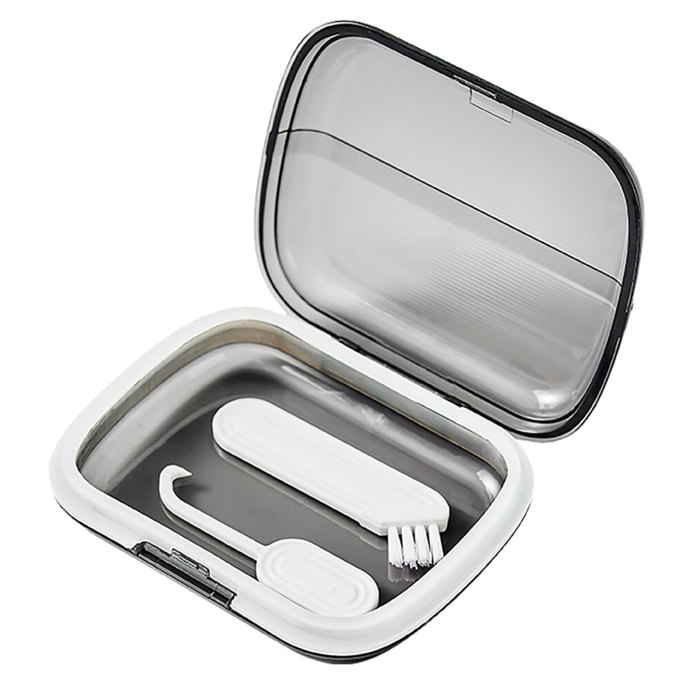 Mouth Guard Case with Durable Hinged Lid, LeakProof Retainer Storage Box for Braces and Dentures