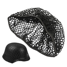Safety Hat Camouflage Net Protective Cap Field Game Equipment Hunting Black