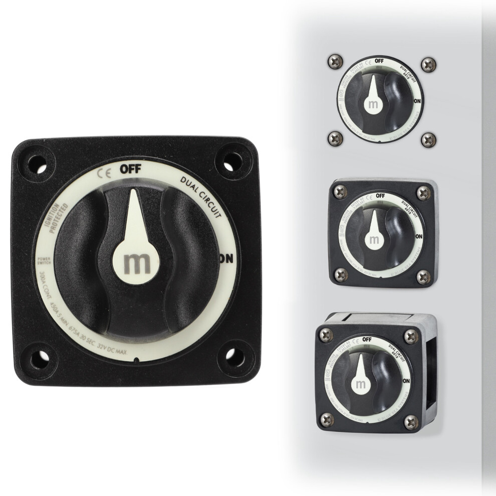 Dual Circuit Waterproof Battery Isolator Switch 300A 32V Ip66 For Rv Boat 4661373631985