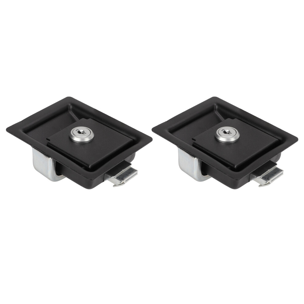 Rv Handle Latch 2 Pcs Carbon Steel Zinc Alloy Embedded Panel Toolbox Lock 3261373632015