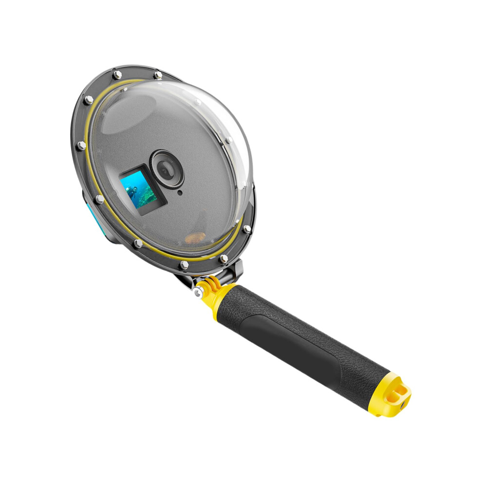 Underwater Imaging Dome Port For Action5/4/3 Cameras Quick Release Antipressure Housing Wrist Rope Case 9189345357039