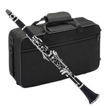 Clarinet Bflat Clarinet 17 Nickel Keys Black Clarinet for Beginners Comes with 2 Hard Cases and Clarinet Set