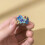 Fashion Floral Accent Ring Lightweight Copper Construction For 3