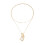Multi Faceted Glass Necklace Creative Collarbone Chain Stylish 1