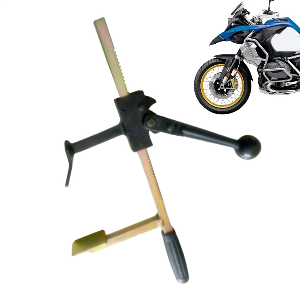 Motorcycle Tire Changer With Adjustable Antislip Grip, Foldable Motorbike Wheel Removal Tool For Garage And Roadside 9347817218091