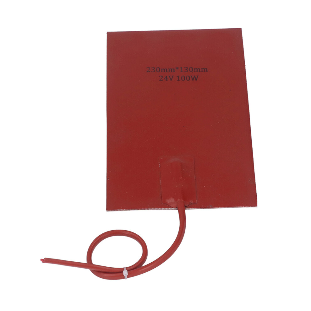 Fast Heat Silicone Heater Pad 230Mmx130mm 100W Dc24v Waterproof 8451373635931