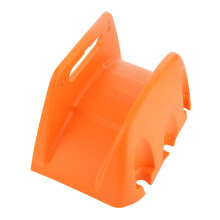 Plastic hose wall mount, water hose holder, storage organizer, hose holder for outdoor use, easy wall mounting.