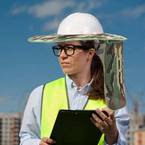 Protective Helmet Sun Protection with Full Brim 1