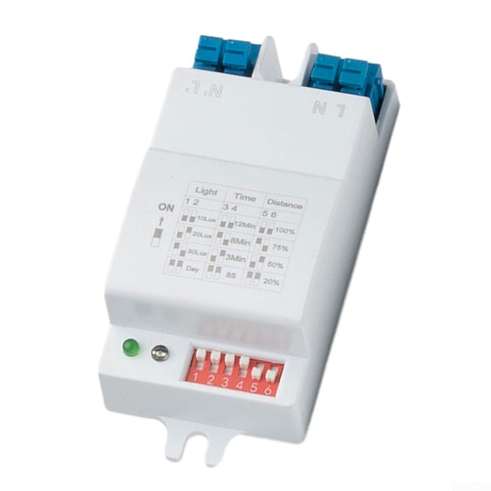 Microwave Motion Sensor Module Ac 220V With Adjustable Sensitivity And Flame Retardant Housing 9189345357442