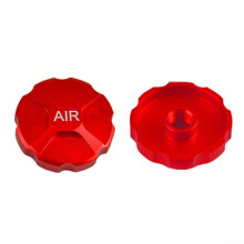 Aluminum Alloy Front Fork Cap Gas Valve Cover Protector for MTB and Road Bikes, Lightweight Strength, Red