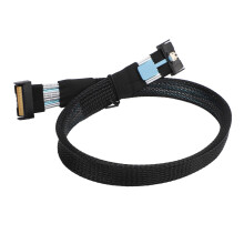 Cavo professionale MCIO 8i a 8i PCIe 5.0 74 pin 32 GT/s, 19,7 pollici, per server