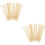 200Stk Scratch-Pen Holzstäbchen Kinder Scratch Painting Tool Hellbraun 6