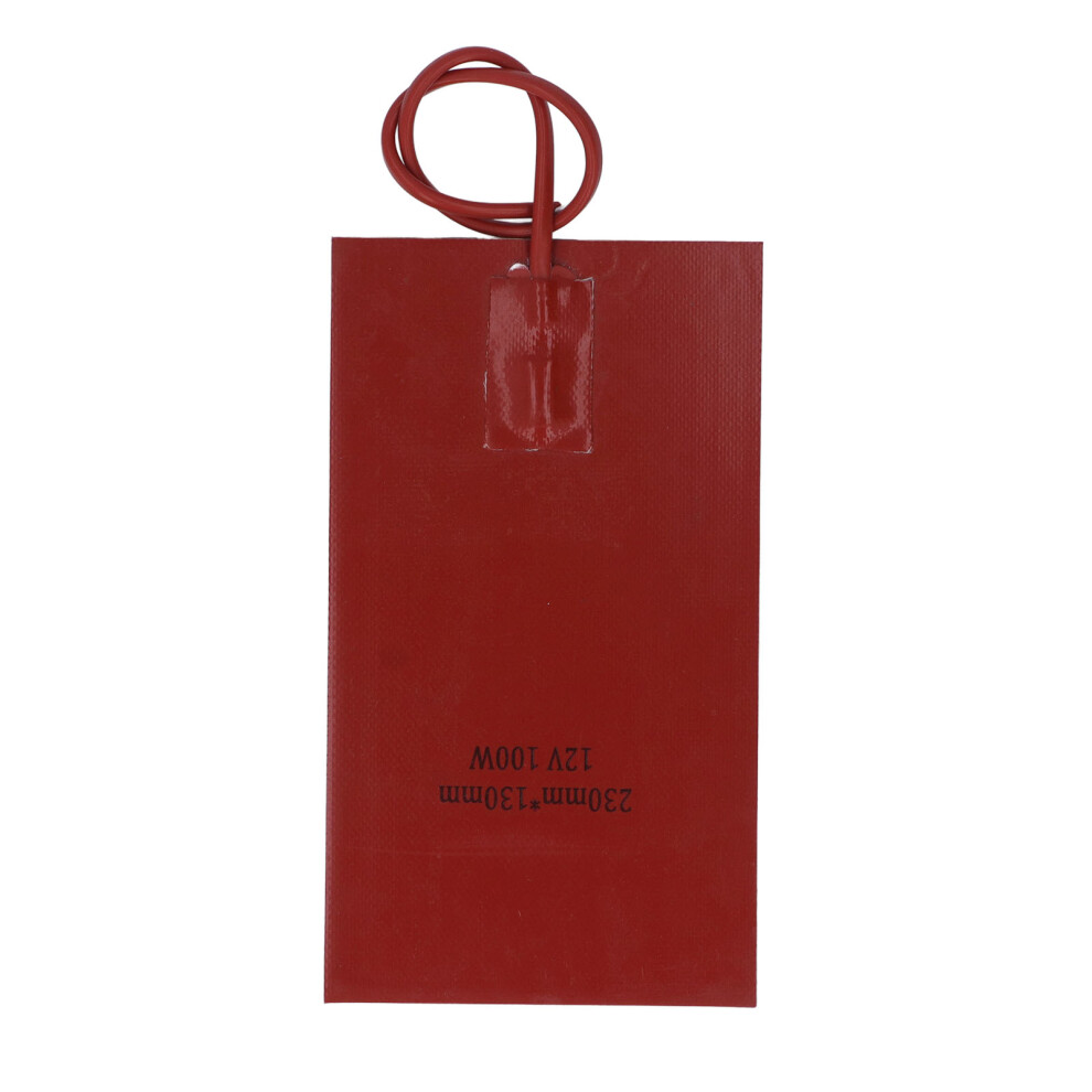 Fast Heating Silicone Fuel Tank Heater Pad 100W 230Mm X 130Mm Waterproof Dc12v 5081373635834
