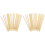 200Stk Scratch-Pen Holzstäbchen Kinder Scratch Painting Tool Hellbraun 2