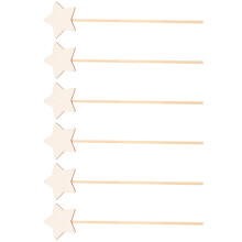 12Stk DIY Feenstäbe Aus Holz Für Kinder Spielen Und Basteln