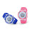 2Stk Leuchtende Kinder Armbanduhr Silikon Analog 11