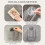Wallmounted refillable wipe dispenser with suction cups, performance control, largecapacity fabric holder (gray). 4