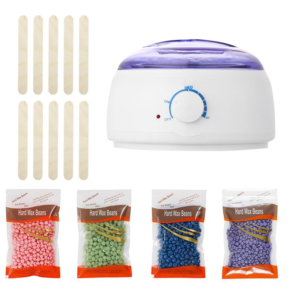 Waxing Set Wax Warmer Machine, Wax Warmer Device with Wax Beads for Hair Removal, Waxing Machine Set, Wax Warmer for Wax Hair Removal Beads