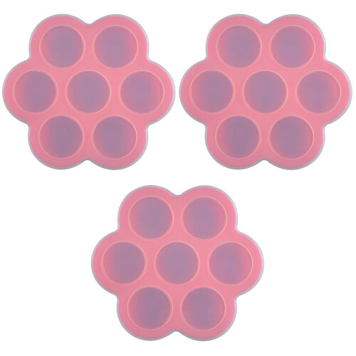 3Pièces Conteneur Alimentaire Bébé Silicone Multiusage Coloré 2