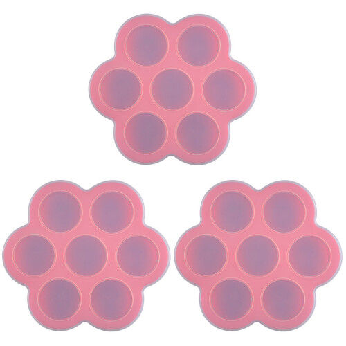 3Pièces Conteneur Alimentaire Bébé Silicone Multiusage Coloré 1