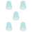 5Pièces Accessoires Protection Saxophone Silicone Bleu Ciel 8