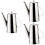 3Pcs Silver Stainless Steel Tea Kettle with Convenient Filter Handle 8