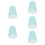 5Pièces Accessoires Protection Saxophone Silicone Bleu Ciel 10