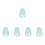 5Pièces Accessoires Protection Saxophone Silicone Bleu Ciel 5