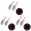 6Pièces Roue LED Rose Étanche Valve Anglaise 2