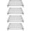 4Pièces Racks De Cuisson En Acier Carboné Noir Stables Solides 9