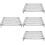 4Pièces Racks De Cuisson En Acier Carboné Noir Stables Solides 7