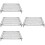 4Pièces Racks De Cuisson En Acier Carboné Noir Stables Solides 8