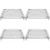 4Pièces Racks De Cuisson En Acier Carboné Noir Stables Solides 6