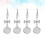 60Pièces Bases Boucles D'oreilles Métal Argent Pour DIY Durable 11