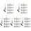 5Ensembles Kit Réparation Casque Argent Vis Clips Entretien 4