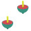 2Pièces Mini Bois Fruit Coloré Jouet Enfants 3