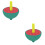 2Pièces Mini Bois Fruit Coloré Jouet Enfants 6